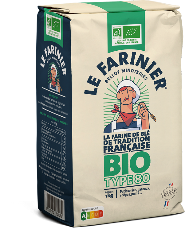 Farine Le Farinier Bio T80